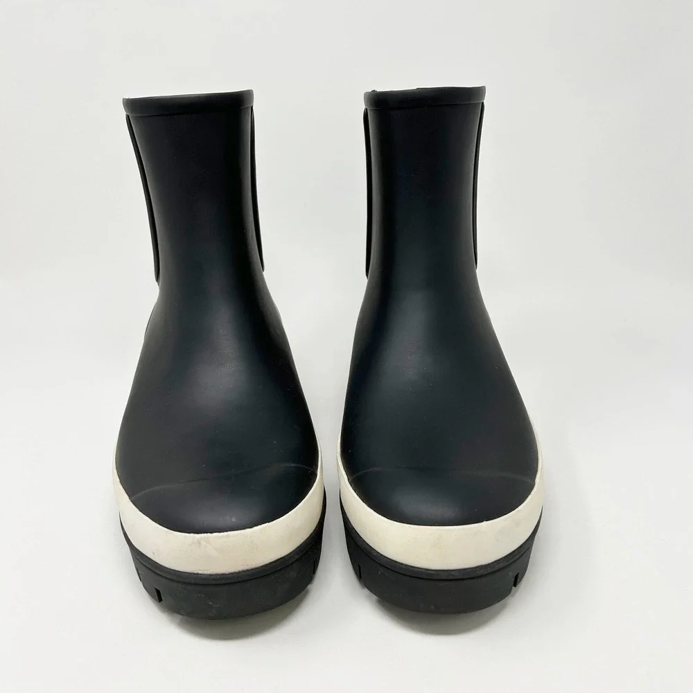 Tory‎ Burch Foul Weather Hurricane Rain Boots Women's Size 10 Black